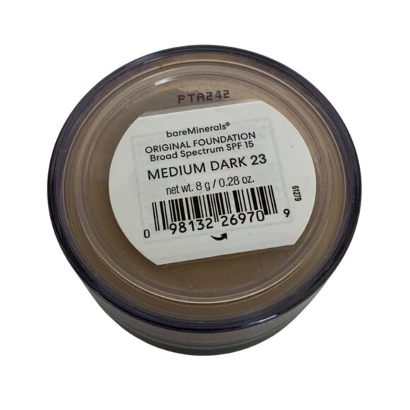 BareMinerals Original Foundation Medium Dark 23 SPF 15 8g / .28 oz New - Picture 3 of 4